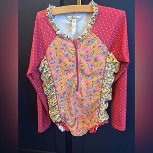 Matilda Jane Pink and Yellow Floral swimsuit